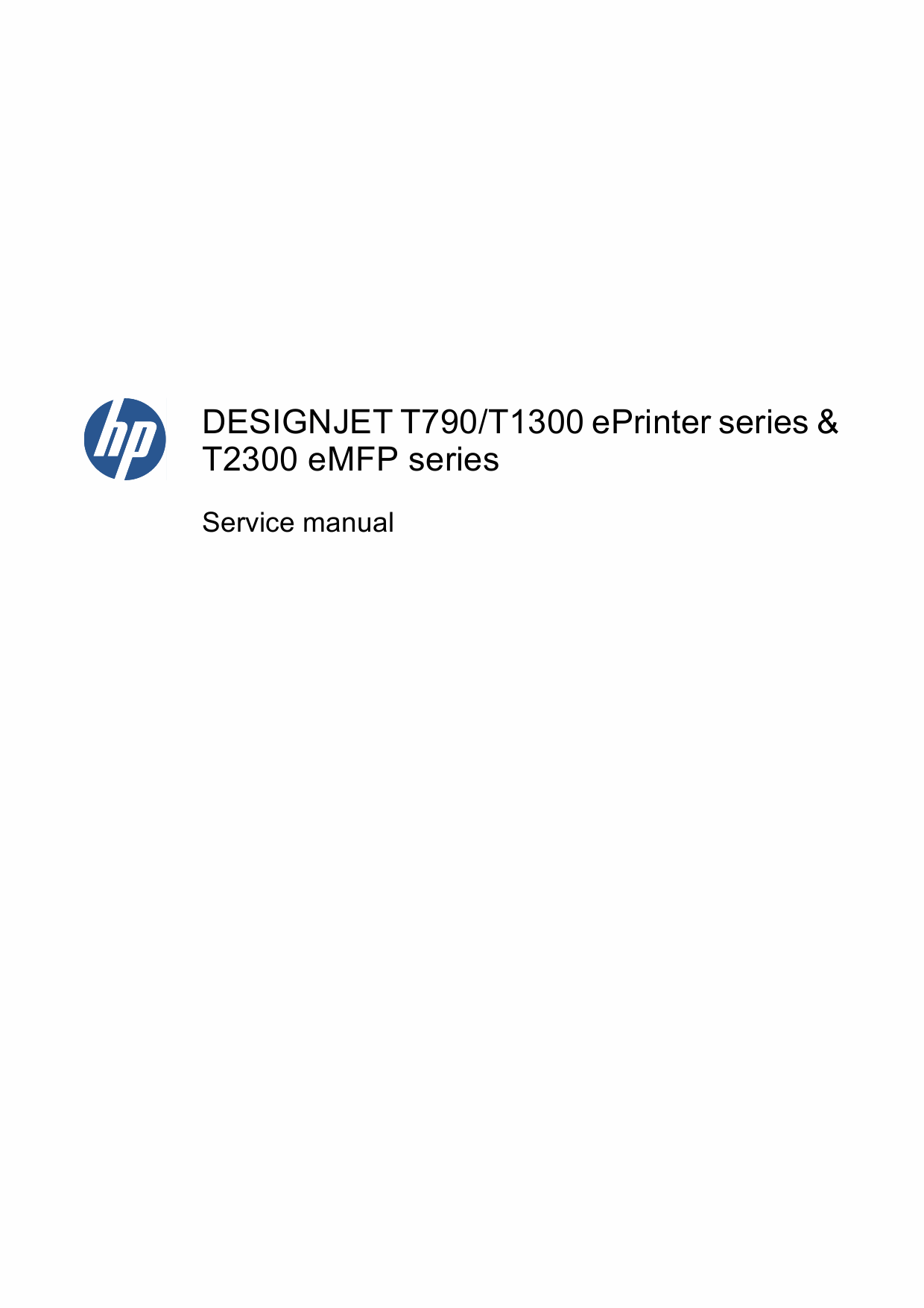 HP DesignJet T790 T1300 T2300 eMFP Service Manual-1